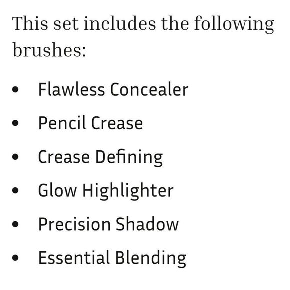 Lithe Beauty Everyday Brush 6 piece Set new msrp $48 - Picture 7 of 16